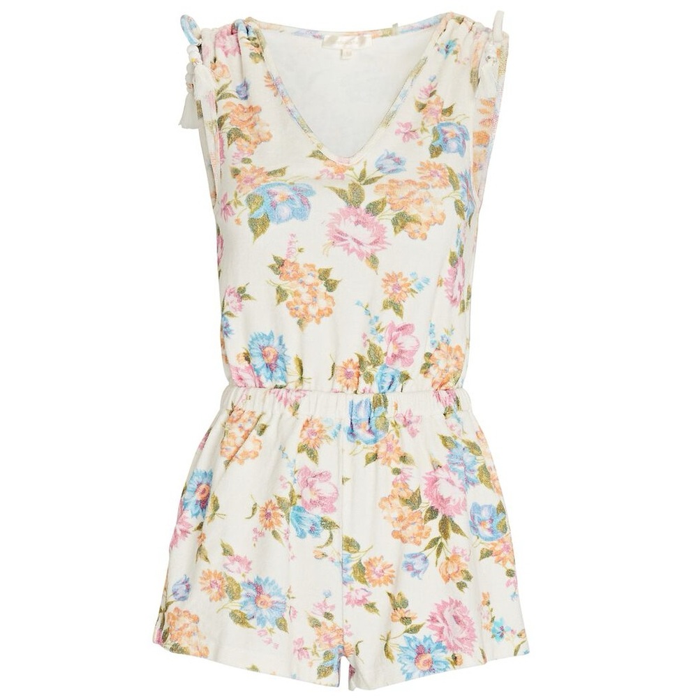 BNWT LoveShackFancy Bascom Romper in Morning Surf Pink